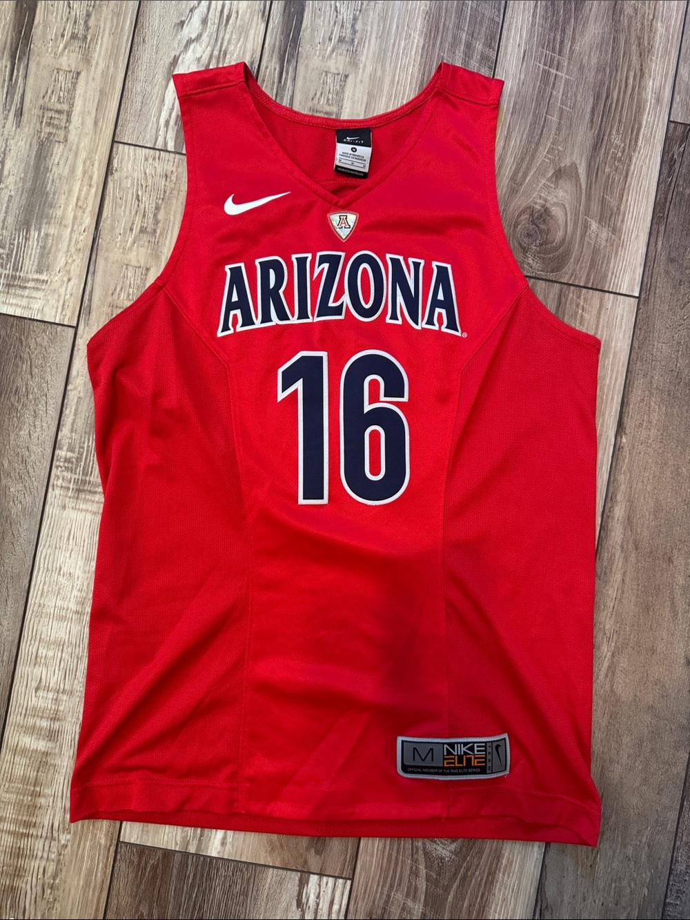 Nike Red Arizona Basketball Jersey with Navy and White Accents